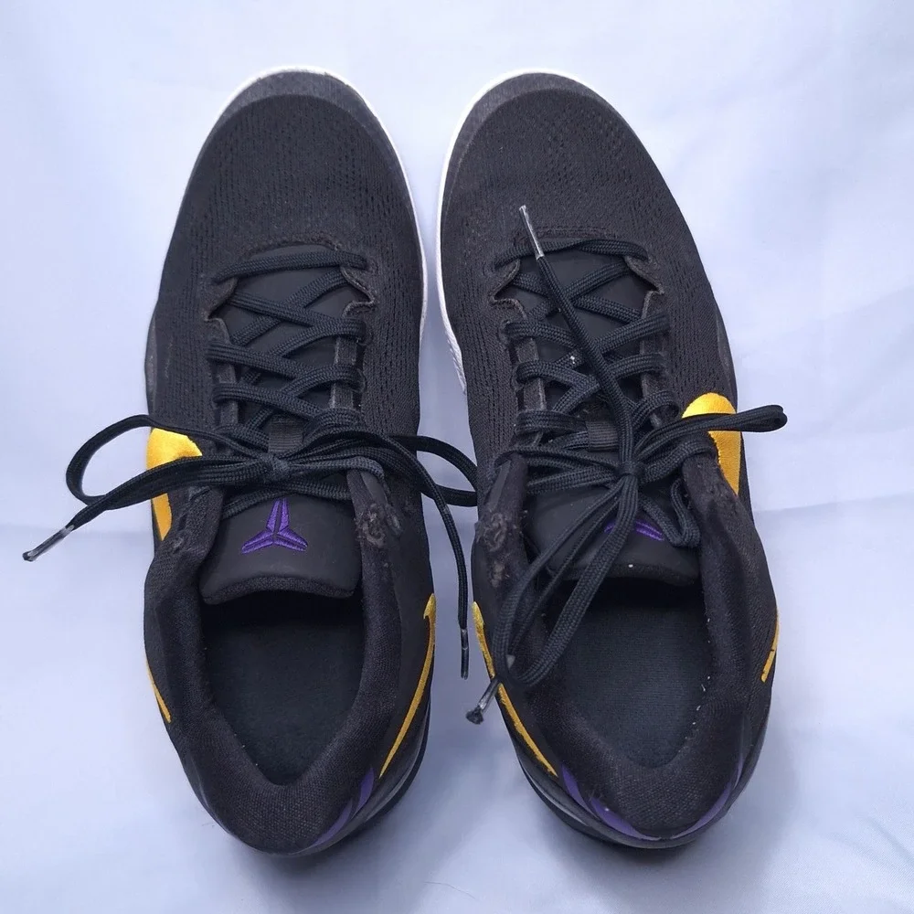 Nike Kobe 8 Protro Lakers Away Black Gold FN0266-002‎ Youth 7Y Women 8.5 EUR 40